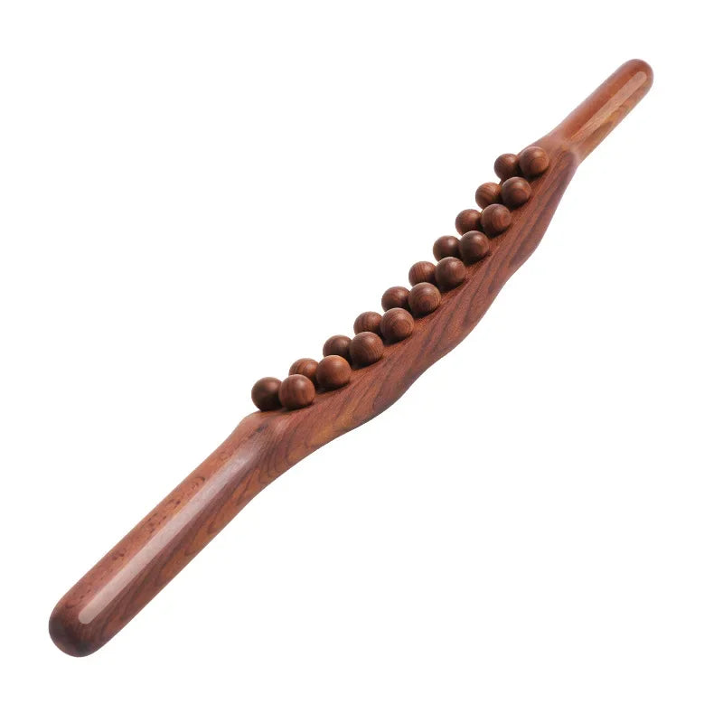 Carbonized Wood Lymphatic Drainage Massager Wooden Gua Sha Massage Stick Neck Back Relaxation Guasha Tool Body Anti Cellulite